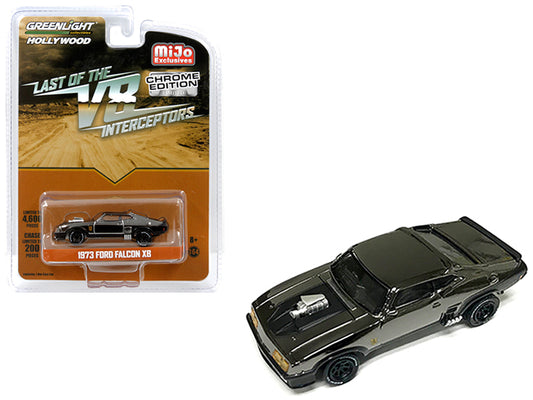 1973 Ford Falcon XB Chrome Black Edition "The Last of the V8 Interceptors" (1979) Movie Limited Edition to 4600 pieces Worldwide 1/64 Diecast Model Car by Greenlight