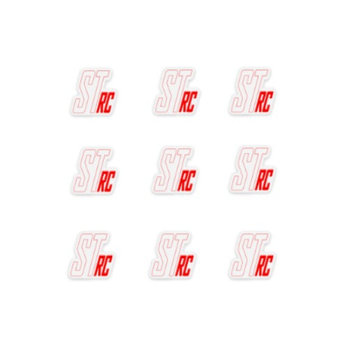 SpeedTek RC 1" x 1" Die Cut Stickers (9) (Clear)