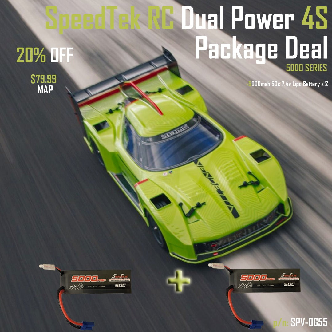 SpeedTek RC Dual Power 4S Package Deal (5000 Series)