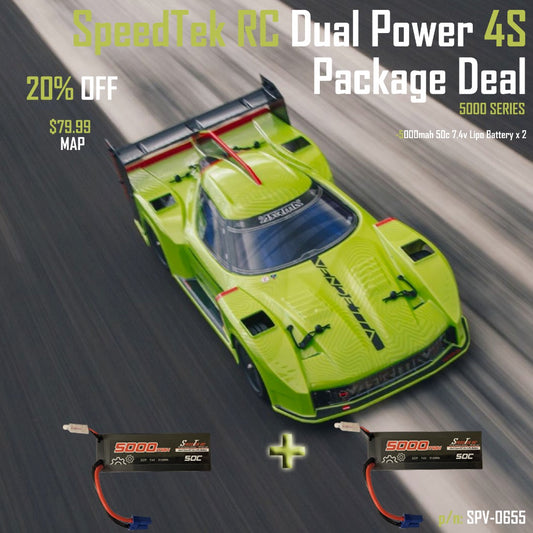 SpeedTek RC Dual Power 4S Package Deal (5000 Series)