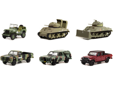 "Battalion 64" Set of 6 pieces Release 2 1/64 Diecast Model by Greenlight
