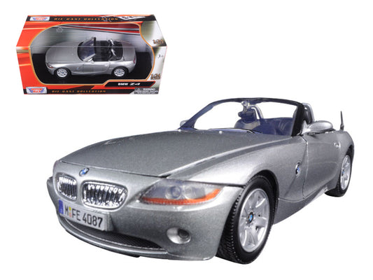 BMW Z4 Silver 1/24 Diecast Model Car by Motormax