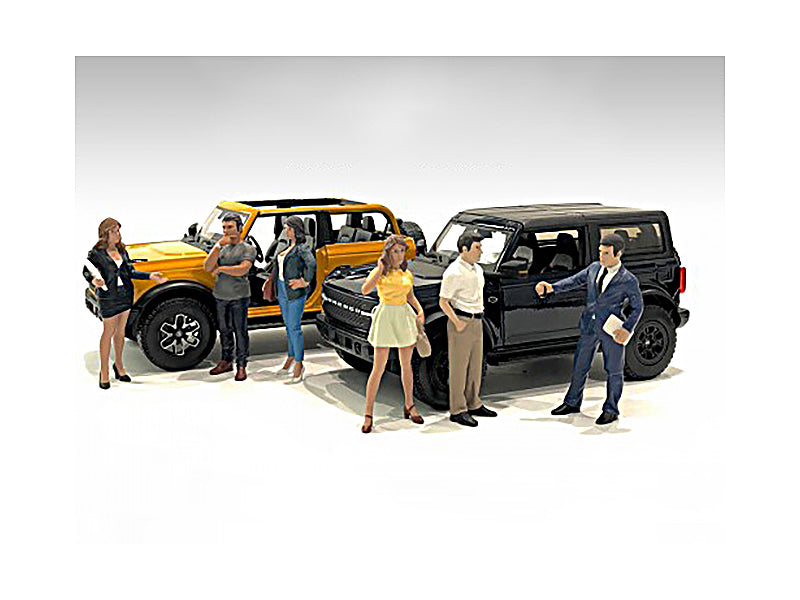 "The Dealership" 6 piece Figurine Set for 1/18 Scale Models by American Diorama