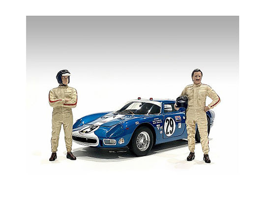 "Racing Legends" 60's Set of 2 Diecast Figures for 1/43 Scale Models by American Diorama