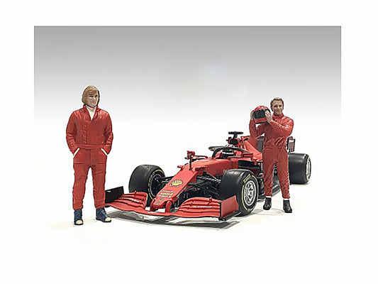"Racing Legends" 70's Set of 2 Diecast Figures for 1/43 Scale Models by American Diorama