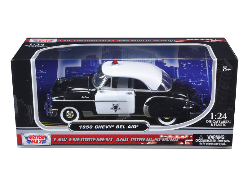 1950 Chevrolet Bel Air Police 1/24 Diecast Model Car by Motormax