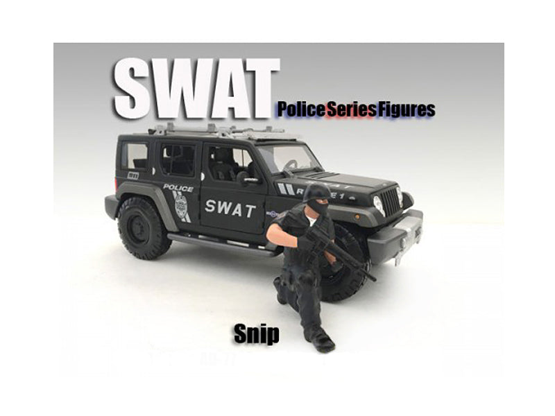 SWAT Team Snip Figure For 1:24 Scale Models by American Diorama