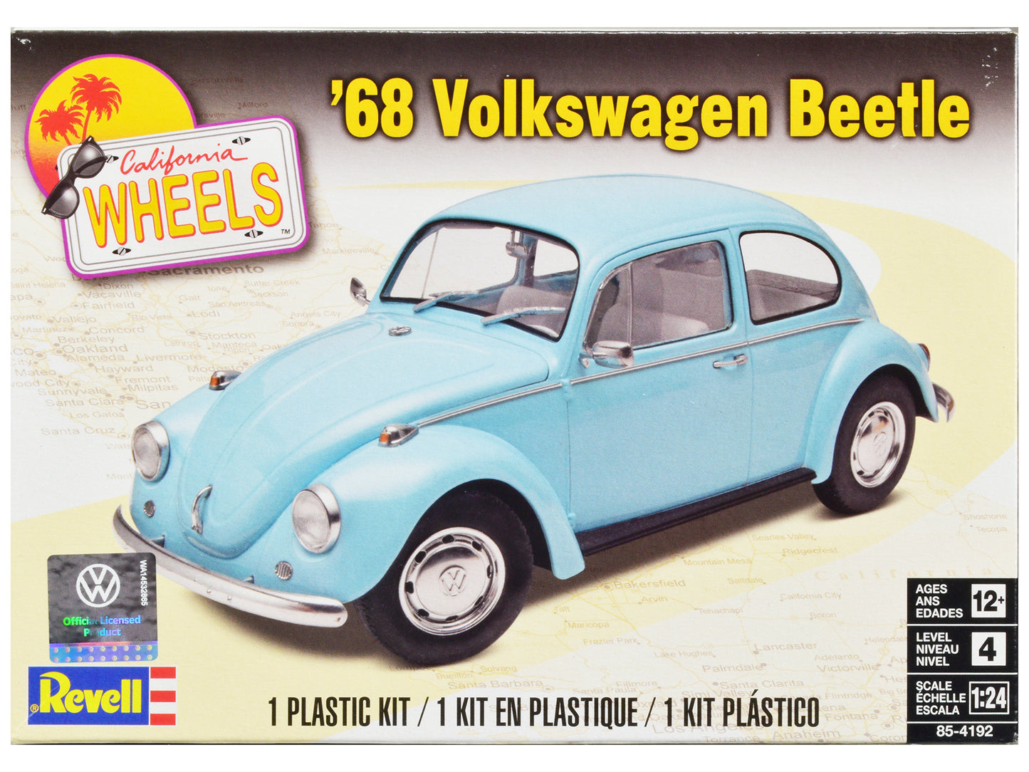 Level 4 Model Kit 1968 Volkswagen Beetle 1/24 Scale Model by Revell