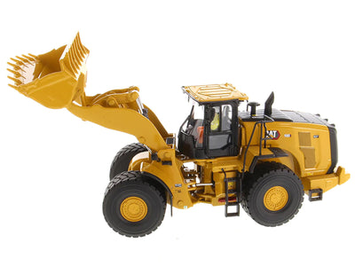 CAT Caterpillar 980 Wheel Loader Yellow with Operator "High Line Series" 1/50 Diecast Model by Diecast Masters