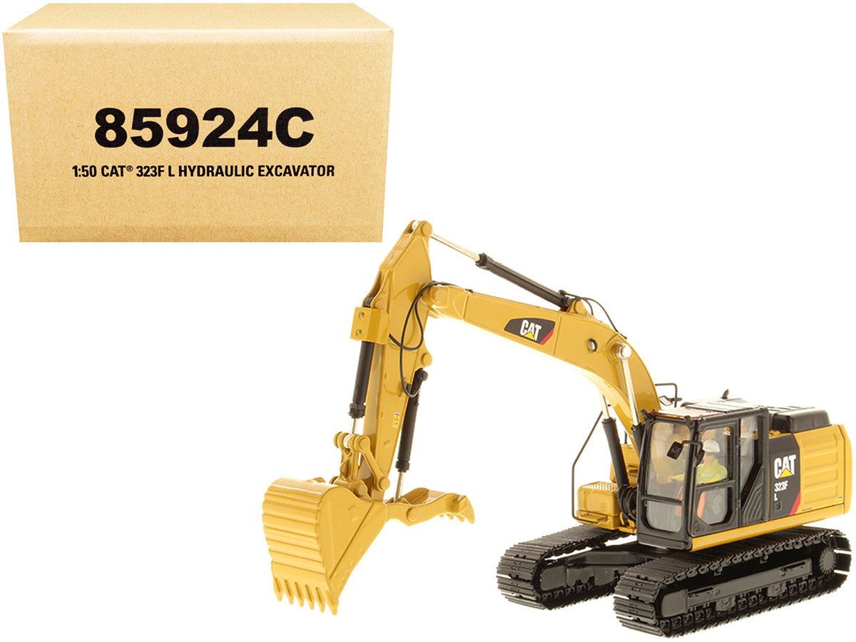 CAT Caterpillar 323F L Hydraulic Excavator with Thumb and Operator "Core Classics Series" 1/50 Diecast Model by Diecast Masters