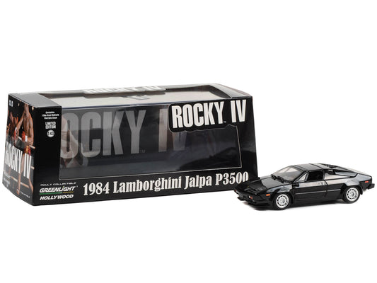 1984 Lamborghini Jalpa P3500 Black "Rocky IV" (1985) Movie "Hollywood" Series 1/43 Diecast Model Car by Greenlight