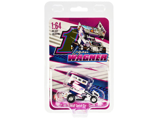 Winged Sprint Car #1 Logan Wagner "ZEMCO" Mac Magee Motorsports (2022) 1/64 Diecast Model Car by ACME