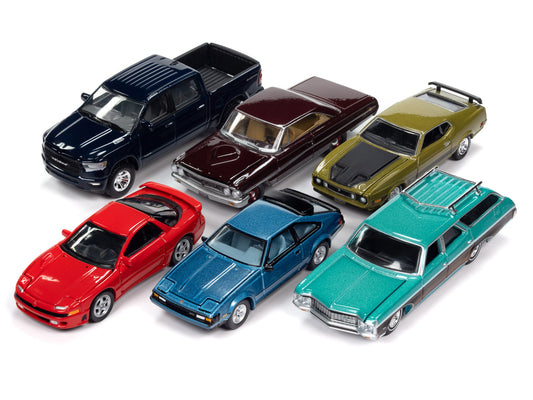 Auto World Premium 2023 Set A of 6 pieces Release 4 1/64 Diecast Model Cars by Auto World