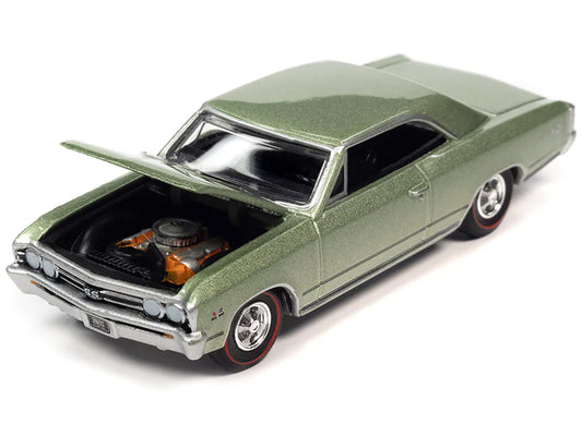 1967 Chevrolet Chevelle SS 396 Mountain Green Metallic "Vintage Muscle" Limited Edition 1/64 Diecast Model Car by Auto World