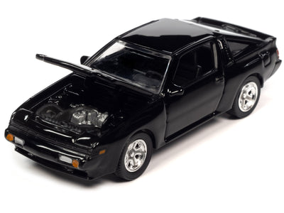1987 Mitsubishi Starion Serbia Black "Modern Muscle" Limited Edition 1/64 Diecast Model Car by Auto World
