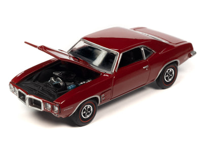 1969 Pontiac Firebird Matador Red "Vintage Muscle" Limited Edition 1/64 Diecast Model Car by Auto World