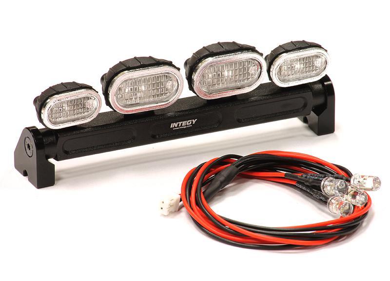 Realistic Roof Top Spot Light Set (4) LED White w/ Adj. Housing for 1/10 1/8 1/5 C24144BLACK