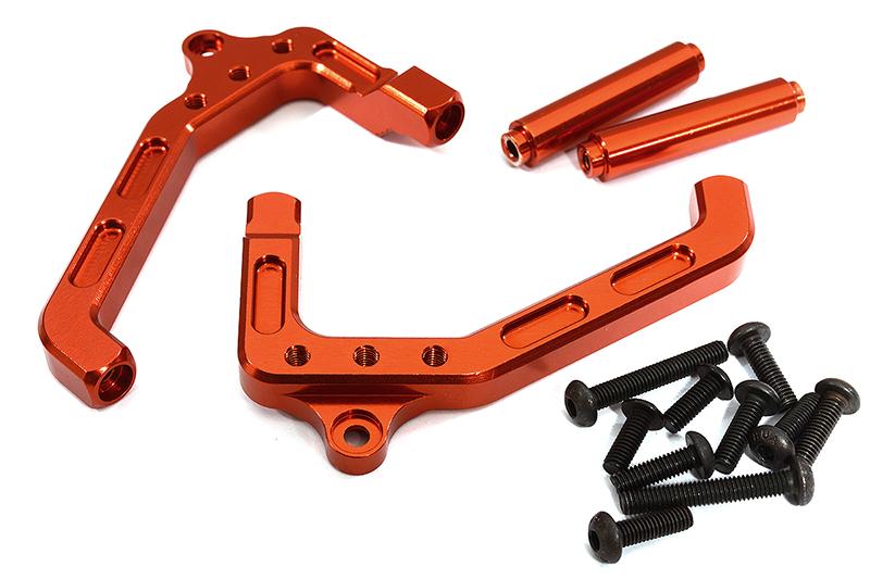 Billet Machined Tube Frame Shock Mount Front for Axial Wraith 2.2 C24397RED