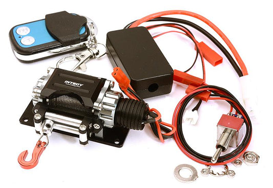 Billet Machined T3 Realistic Mega Winch w/Wireless Module for 1/10 Scale Crawler C24888GUN