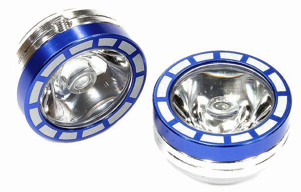 Realistic Billet Machined Alloy Housing for 5mm LED (2) Light C24978BLUE