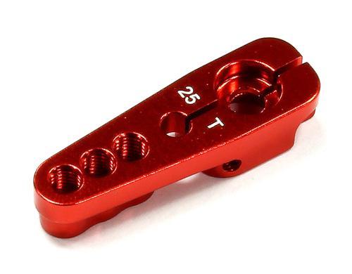 Billet Machined 25T Steering Servo Horn for Axial 1/10 Wraith 2.2 Rock Racer C25049RED