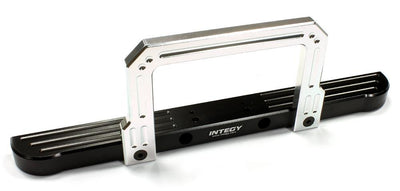 Billet Machined Realistic Front Bumper for 1/10 Type D90 Off-Road Scale Crawler C25157BLACKSILVER