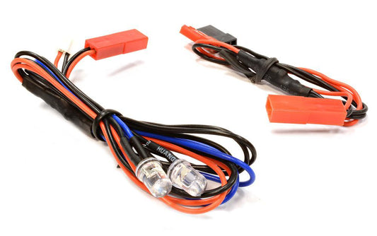 LED Light 2pcs w/ Extended Wire Harness to Receiver or 6VDC Source C25870BLUE