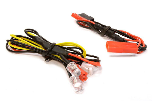 LED Light 2pcs w/ Extended Wire Harness to Receiver or 6VDC Source C25870YELLOW