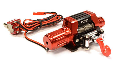 Billet Machined T10 Realistic High Torque Mega Winch for Scale 1/10 Rock Crawler C25871RED