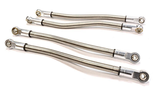 Billet Machined Titanium Alloy Lower Linkage Set 127mm for Axial 1/10 Wraith 2.2 C25874SILVER