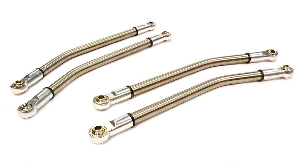 Billet Machined Titanium Alloy Upper Linkage Set 125mm for Axial 1/10 Wraith 2.2 C25876SILVER