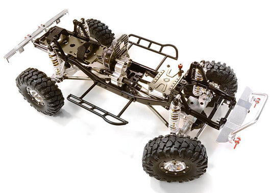 Alloy Machined 1/10 Twin Motor TR305 Trail Roller G6 Off-Road Scale Crawler ARTR C26337SILVER