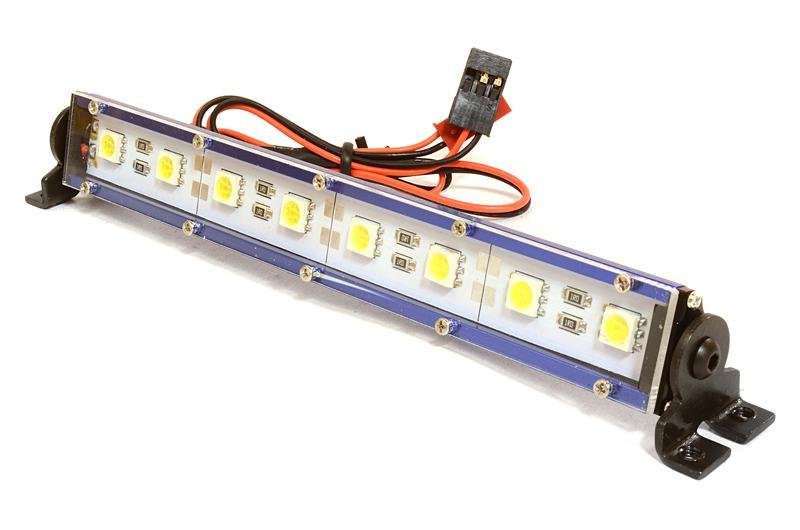 Realistic Roof Top SMD LED Light Bar 145x19x21mm for 1/10 Scale Crawler C26701BLUE