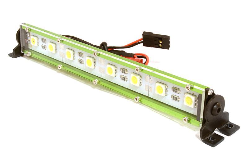 Realistic Roof Top SMD LED Light Bar 145x19x21mm for 1/10 Scale Crawler C26701GREEN