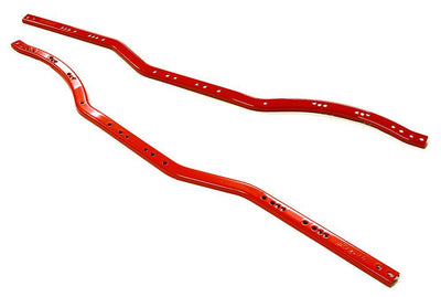 Metal Replacement Chassis Rail Set (2) for Axial 1/10 SCX-10 Rock Crawler C26706RED