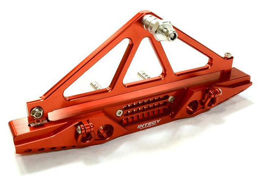 Billet Machined Realistic Rear Bumper for Axial SCX-10 Crawler w/ 43mm Mount C26727RED