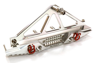 Billet Machined Realistic Rear Bumper for Axial SCX-10 Crawler w/ 43mm Mount C26727SILVER