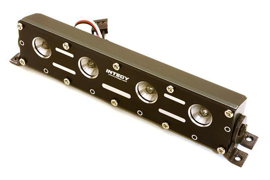 Realistic Roof Top LED Light Bar w/Metal Housing 125x18x27mm for 1/10, 1/8 & 1/5 C26889GUN