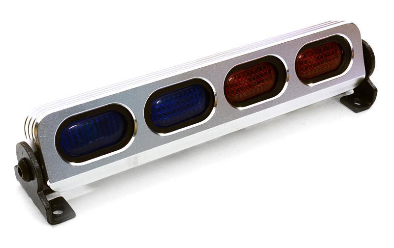 Realistic Roof Top SMD LED Light Bar 107x18x24mm for 1/10 Scale Crawler C26912BLUERED