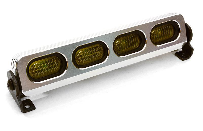 Realistic Roof Top SMD LED Light Bar 107x18x24mm for 1/10 Scale Crawler C26912YELLOW