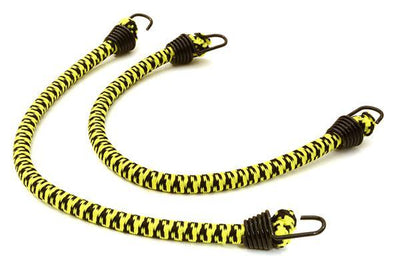 1/10 Model Scale 4x150mm Bungee Elastic Cord Strap w/ Hooks for Off-Road Crawler C26931BLACKYELLOW