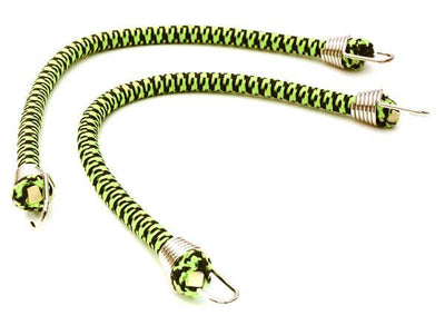 1/10 Model Scale 4x150mm Bungee Elastic Cord Strap w/ Hooks for Off-Road Crawler C26931CHROMEGREEN