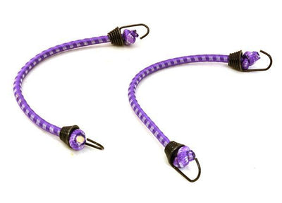 1/10 Model Scale 3x100mm Bungee Elastic Cord Strap w/ Hooks for Off-Road Crawler C26932BLACKPURPLE