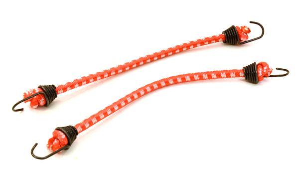 1/10 Model Scale 3x100mm Bungee Elastic Cord Strap w/ Hooks for Off-Road Crawler C26932BLACKRED