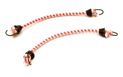 1/10 Model Scale 3x100mm Bungee Elastic Cord Strap w/ Hooks for Off-Road Crawler C26932BLACKWHITERED