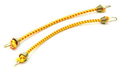 1/10 Model Scale 3x100mm Bungee Elastic Cord Strap w/ Hooks for Off-Road Crawler C26932GOLDYELLOW