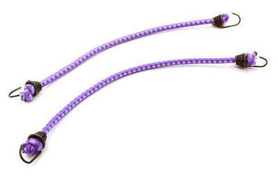 1/10 Model Scale 3x150mm Bungee Elastic Cord Strap w/ Hooks for Off-Road Crawler C26933BLACKPURPLE