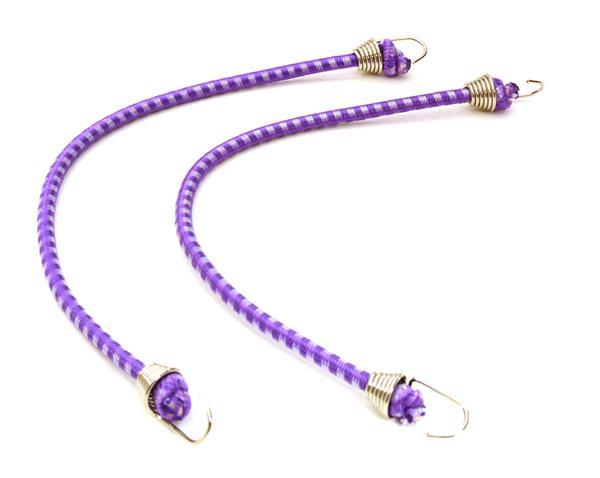 1/10 Model Scale 3x150mm Bungee Elastic Cord Strap w/ Hooks for Off-Road Crawler C26933CHROMEPURPLE