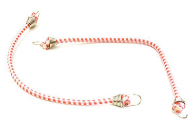1/10 Model Scale 3x150mm Bungee Elastic Cord Strap w/ Hooks for Off-Road Crawler C26933CHROMEWHITERED