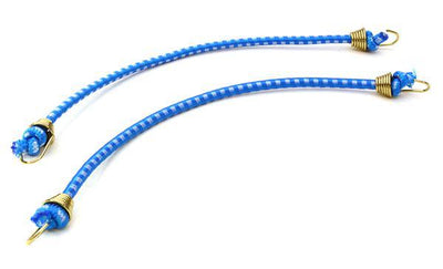 1/10 Model Scale 3x150mm Bungee Elastic Cord Strap w/ Hooks for Off-Road Crawler C26933GOLDBLUE